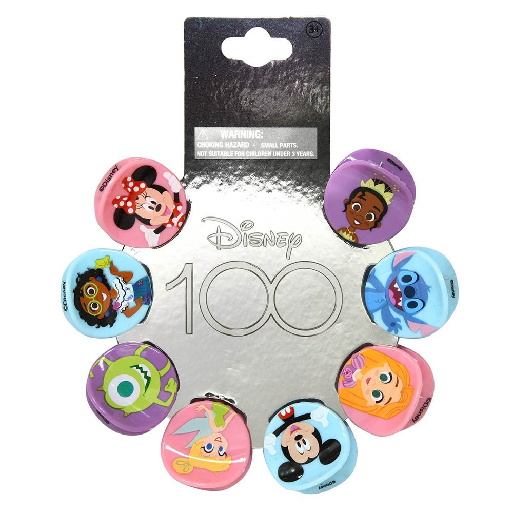 Disney 100 8pk Mini Hair Claws on Card