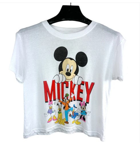 Disney Mickey & Friends Women's Crop Top T-Shirt