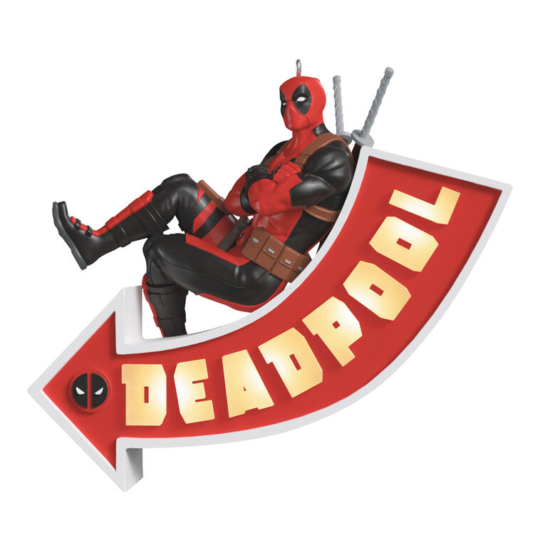 Marvel Deadpool It's a Sign! Ornament With Light