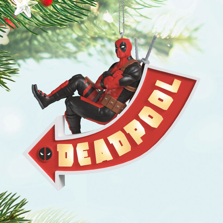 Marvel Deadpool It's a Sign! Ornament With Light