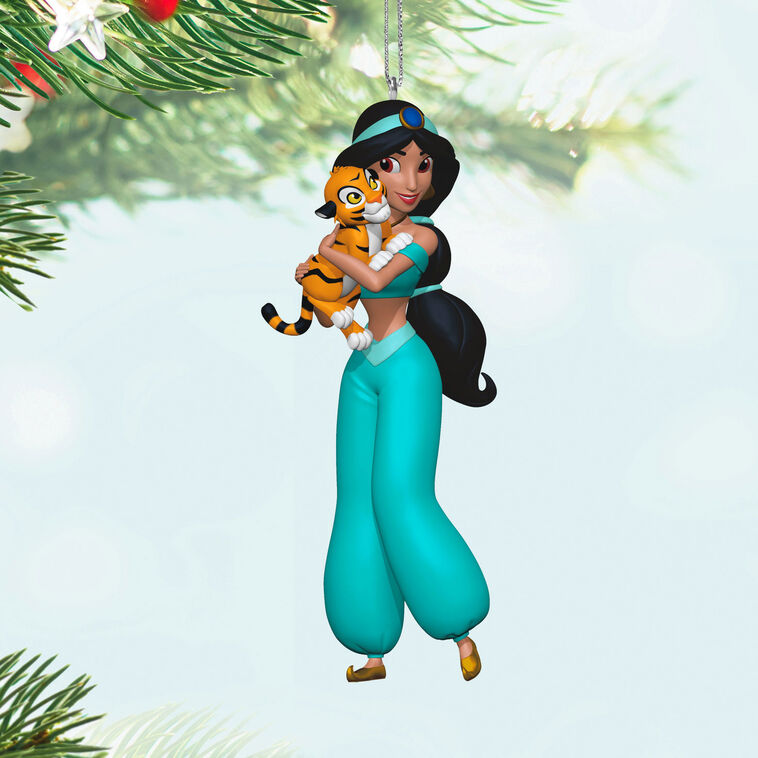 Hallmark Keepsake Christmas Ornament 2024, Disney Aladdin Jasmine and Rajah, Gifts for Disney Fans