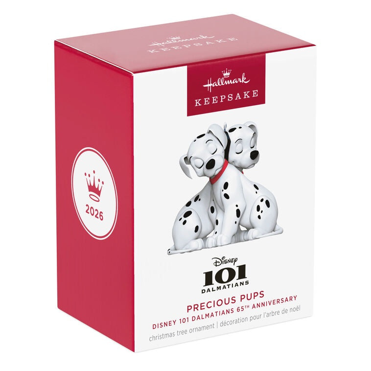 Disney 101 Dalmatians 65th Anniversary Precious Pups Ornament