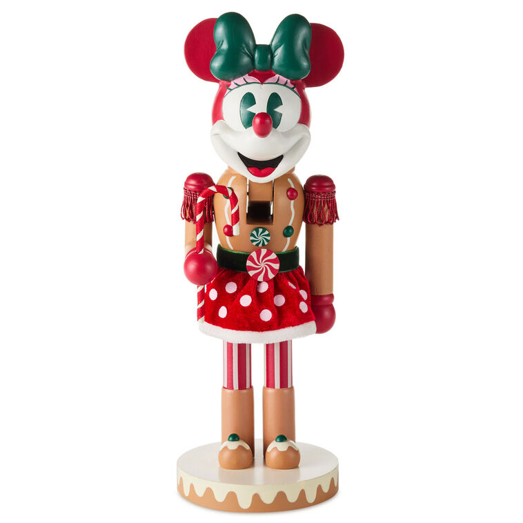 Disney Minnie Mouse Gingerbread Nutcracker Figurine, 12.2