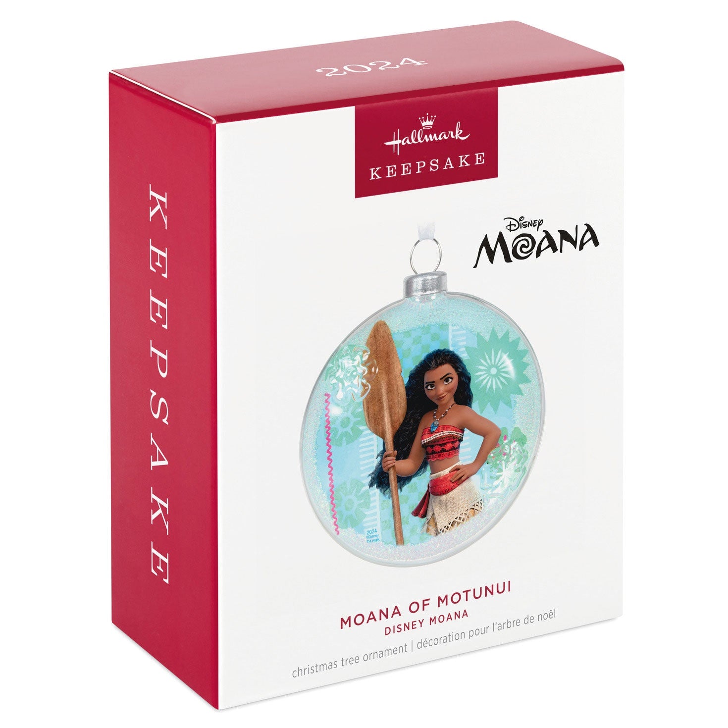 Hallmark Keepsake Christmas Ornament 2024, Disney Moana of Motunui Glass, Gifts for Disney Fans