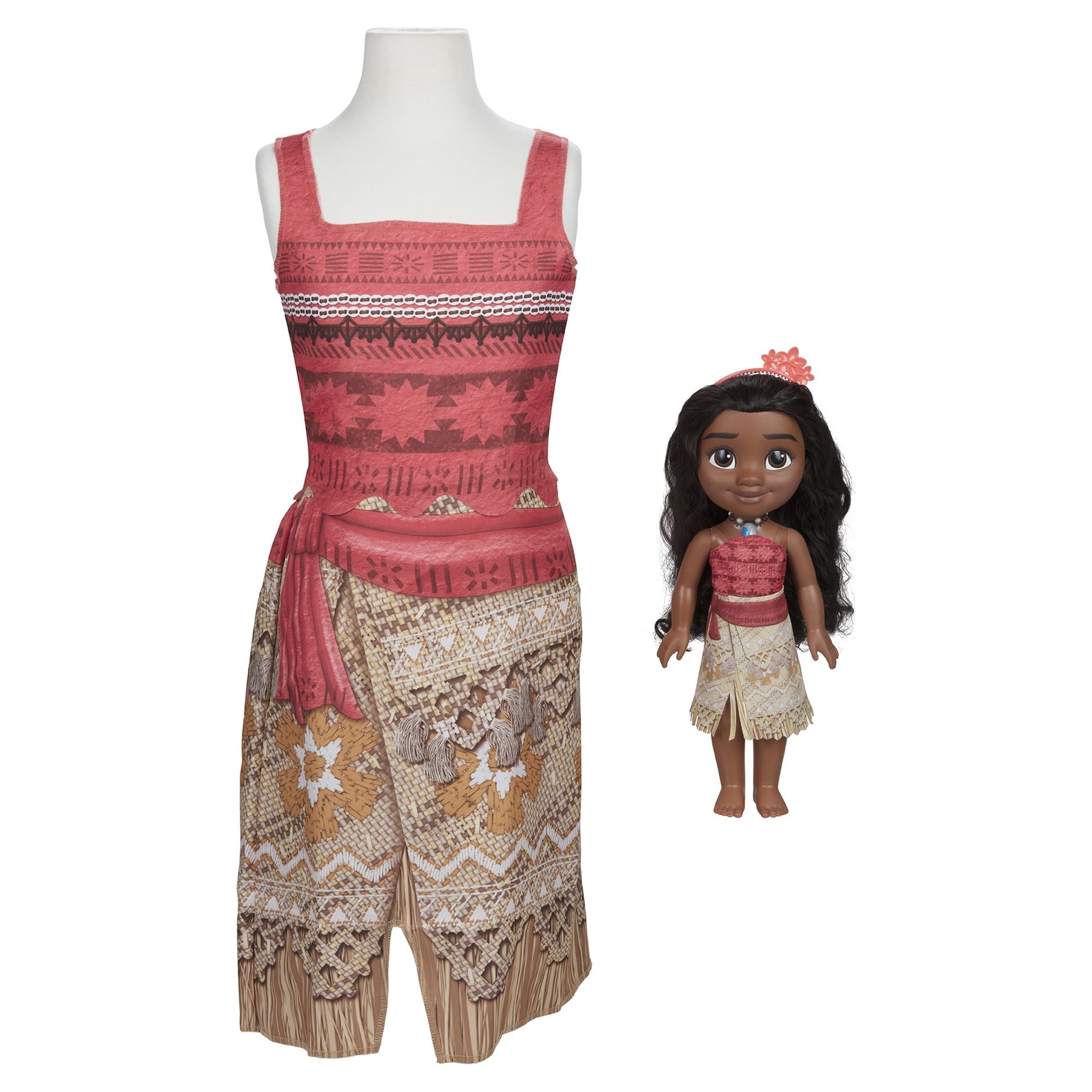 Disney Moana Doll w/ Child Sized Dress Gift Set