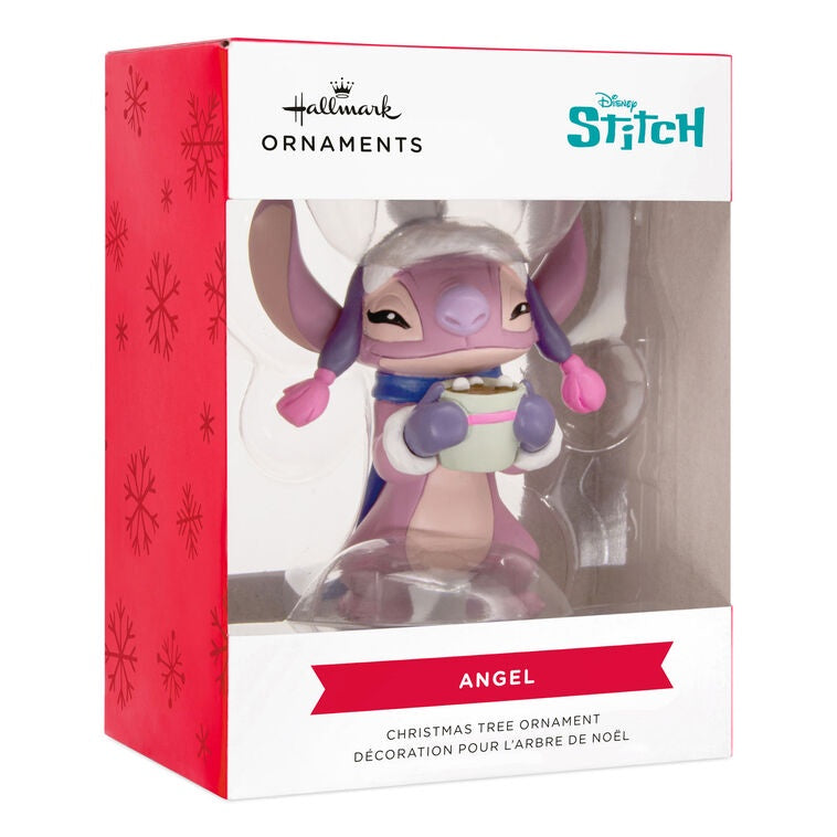 Disney Stitch Angel With Hot Cocoa Hallmark Ornament