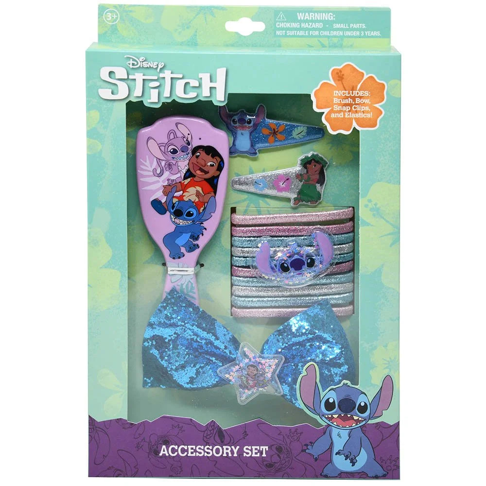 Stitch Brush & Hair Accessories in Box