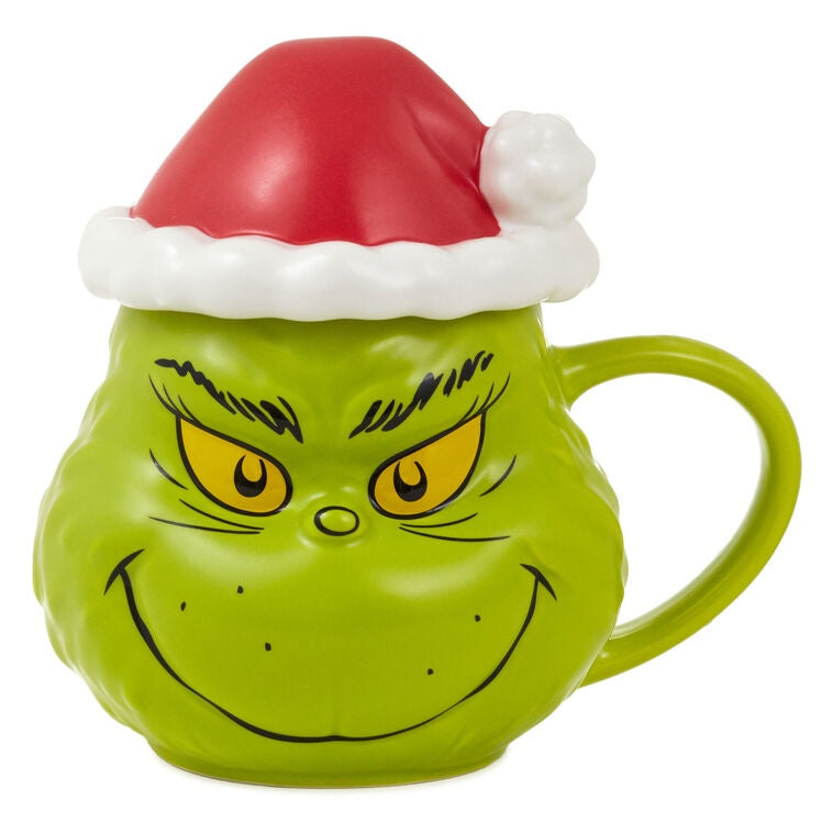 Dr. Seuss's How the Grinch Stole Christmas!™ Grinch Santa Sculpted Mug With Sound, 21 oz