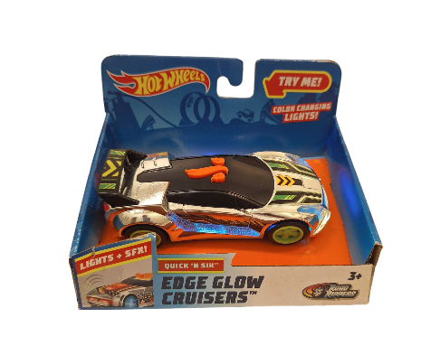 Hot Wheels Edge Glow Cruisers Quick 'N Sik w/Light & Music