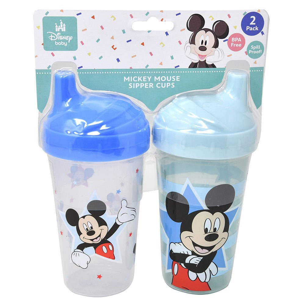 Mickey 2pk Hard Spout Sippy Cup Blue