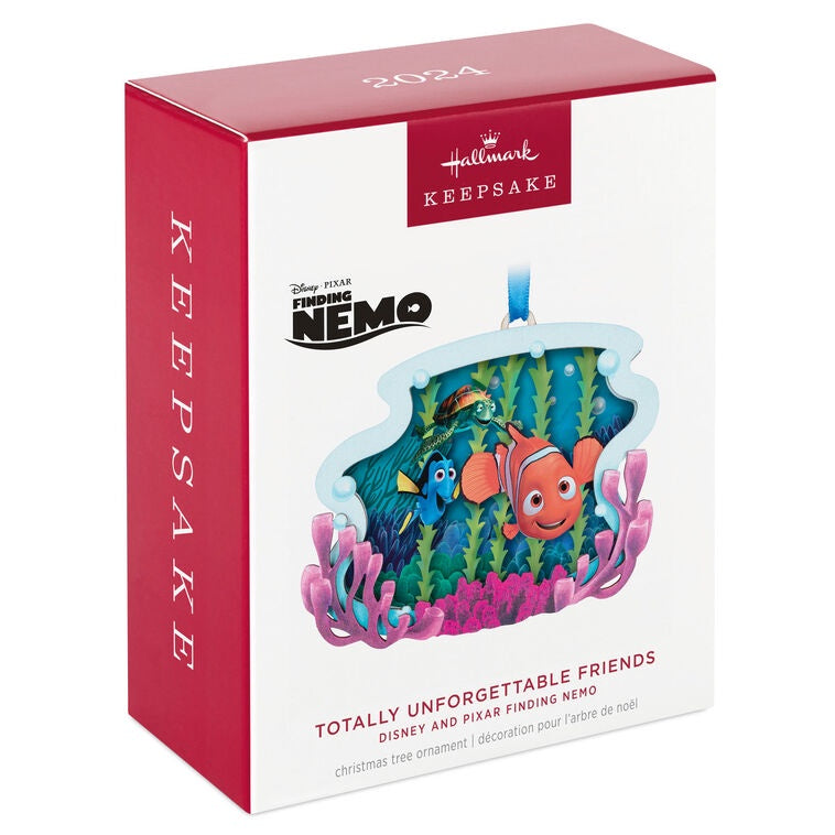 Hallmark Keepsake Christmas Ornament 2024, Disney and Pixar Finding Nemo Totally Unforgettable Friends Papercraft, Gifts for Disney Fans