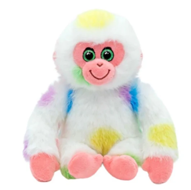 TY Flo Monkey Spotted Floppy Reg