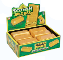 Squish Gold Bar 3'' - 1pc