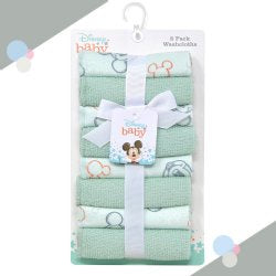 Mickey 8pk Washcloth - Bubble Faces