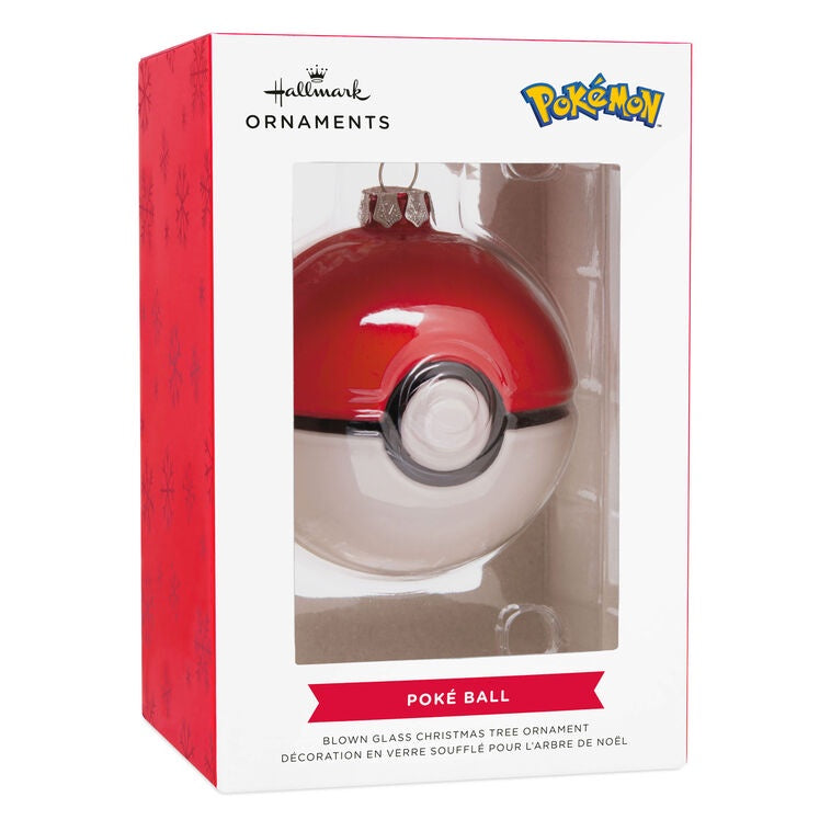 Pokémon PokéBall Blown Glass Hallmark Ornament