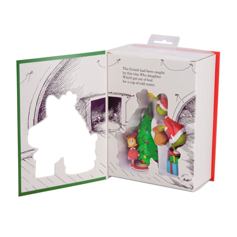 Hallmark Dr. Seuss's How the Grinch Stole Christmas! Cindy-Lou Who and Grinch Ornaments, Set of 2