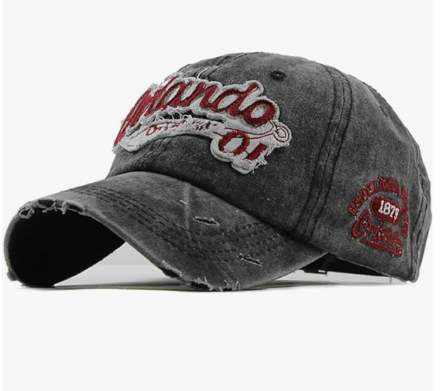 Acid Wash Denim Embroidery Orlando Hat