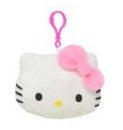 Hello Kitty 4" Pink Plush Head Zipper Pull