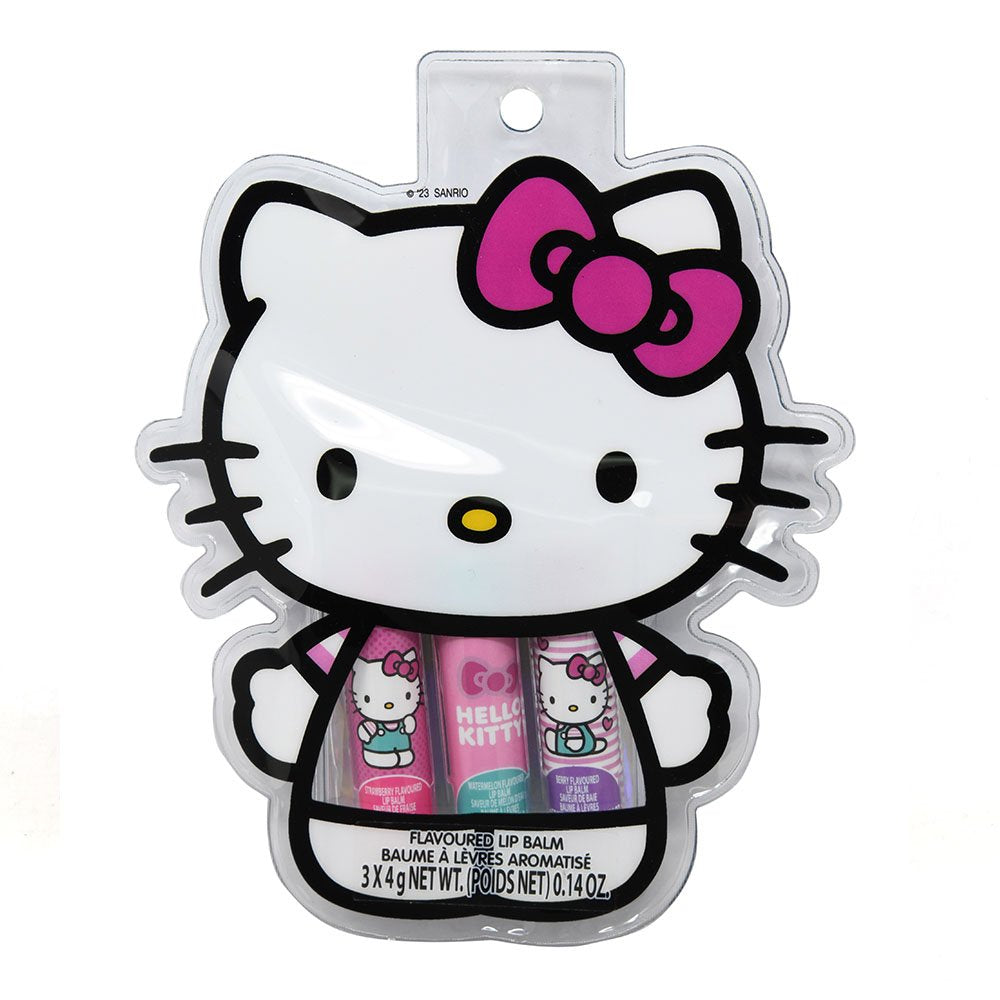 Hello Kitty 3pk Lip Balm in Shaped Pouch