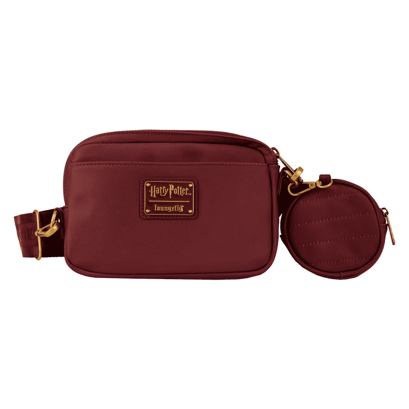 Hogwarts House Crest Canvas Sling Crossbody Bag with Coin Bag