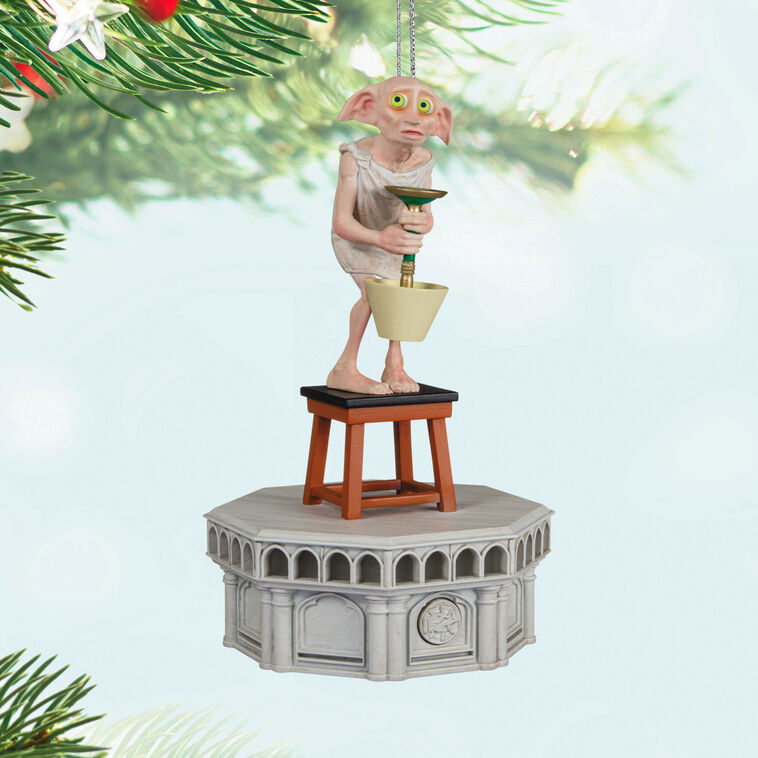 Hallmark Keepsake Christmas Ornament, Harry Potter and the Chamber of Secrets Collection Dobby With Light and Sound, Gifts for Harry Potter Fans