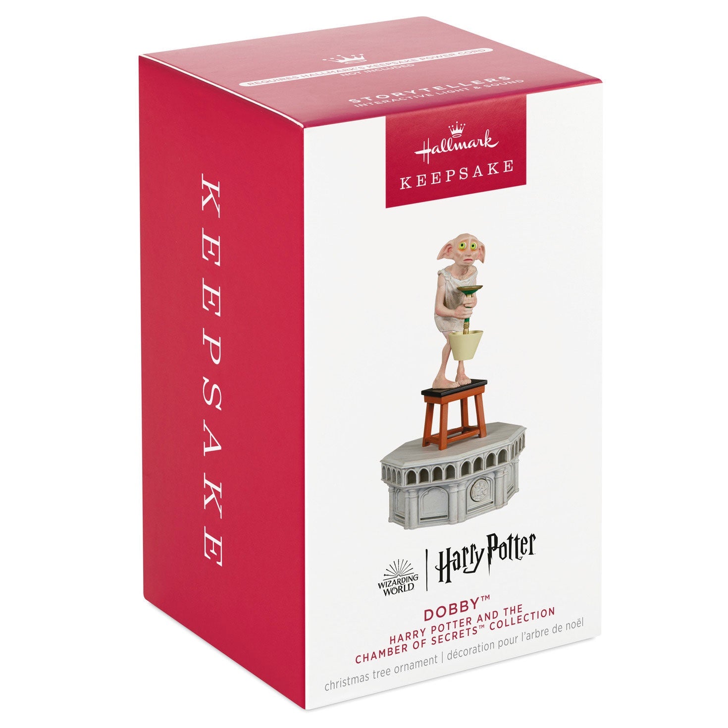 Hallmark Keepsake Christmas Ornament, Harry Potter and the Chamber of Secrets Collection Dobby With Light and Sound, Gifts for Harry Potter Fans