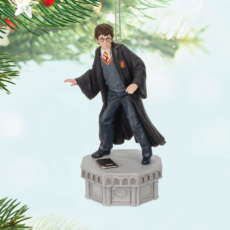 Hallmark Keepsake Christmas Ornament, Harry Potter and the Chamber of Secrets Collection Harry Potter With Light and Sound, Gifts for Harry Potter Fans