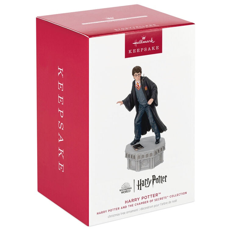 Hallmark Keepsake Christmas Ornament, Harry Potter and the Chamber of Secrets Collection Harry Potter With Light and Sound, Gifts for Harry Potter Fans