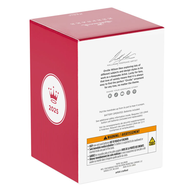 Harry Potter™ Mandrake™ Ornament With Sound