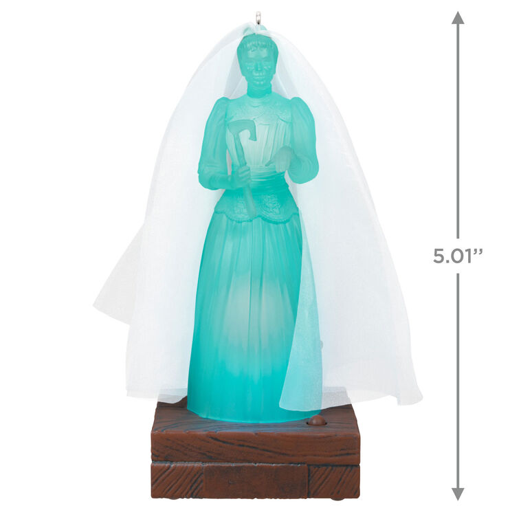 Hallmark Keepsake Christmas Ornament, Disney The Haunted Mansion Collection Constance Hatchaway With Light and Sound, Gifts for Disney Fans