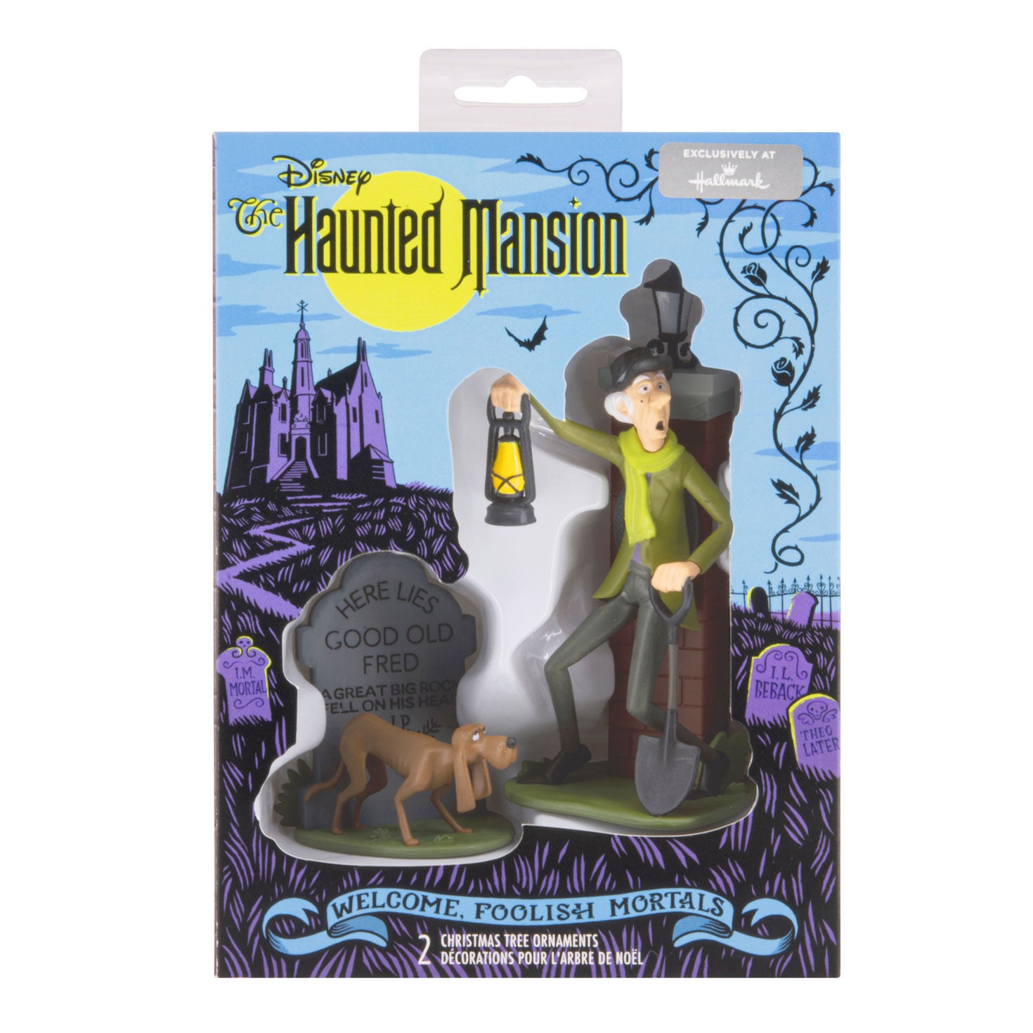 Disney The Haunted Mansion Collection The Caretaker and His Dog Ornament