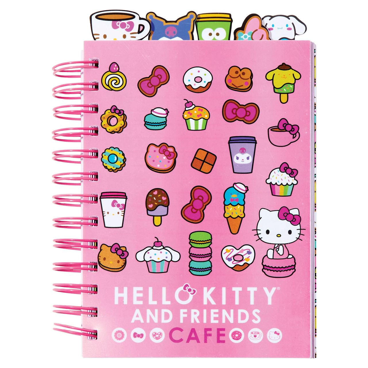 Hello Kitty & Friends Cafe 5 Tab journal 145 Sheets