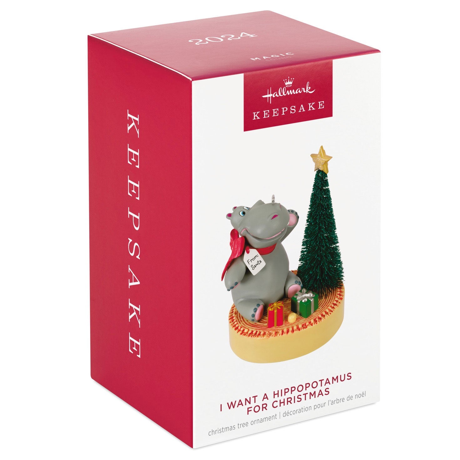 Hallmark Keepsake Christmas Ornament 2024, I Want a Hippopotamus for Christmas Musical, Funny Gifts