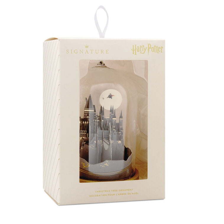 Harry Potter™ Hogwarts™ Castle Cloche Glass and Paper Hallmark Ornament
