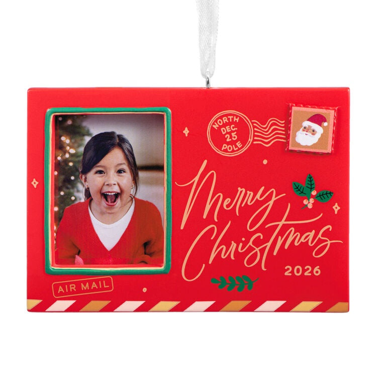 Holiday Postcard 2026 Photo Frame Hallmark Ornament