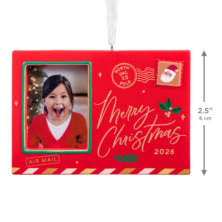 Holiday Postcard 2026 Photo Frame Hallmark Ornament