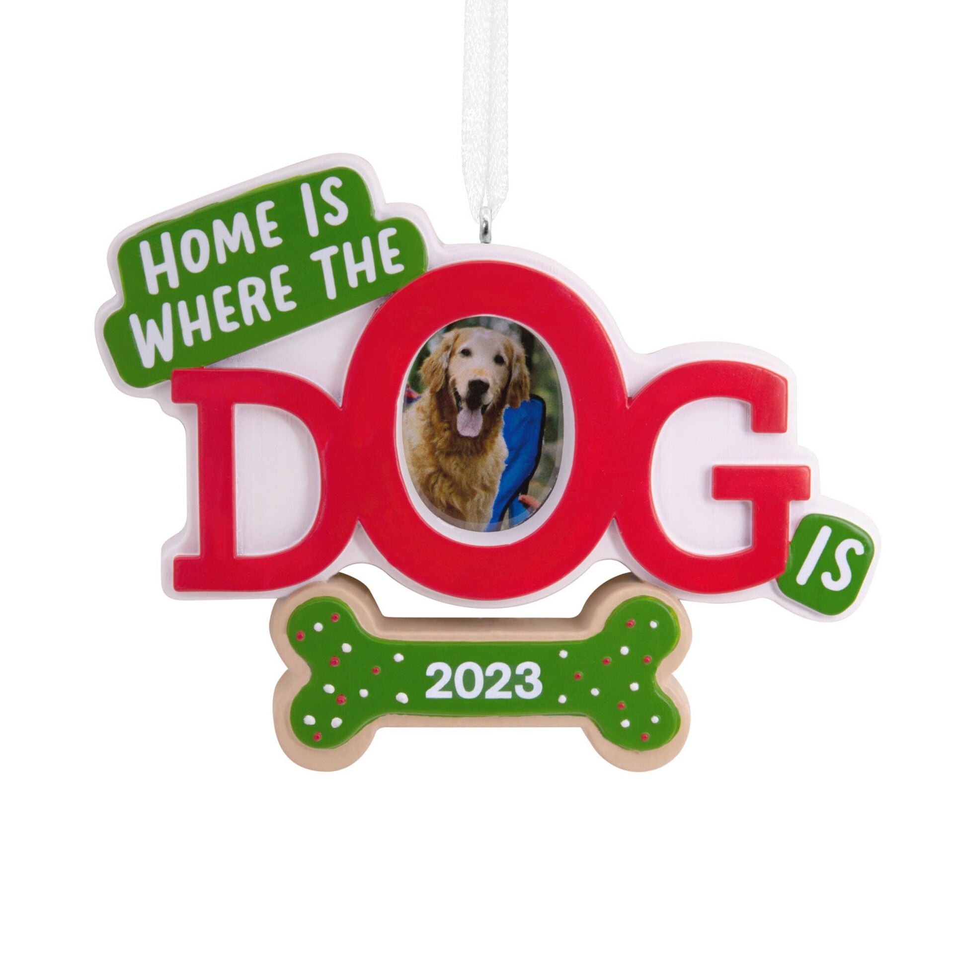 Home Is Where the Dog Is 2023 Photo Frame Hallmark Ornament