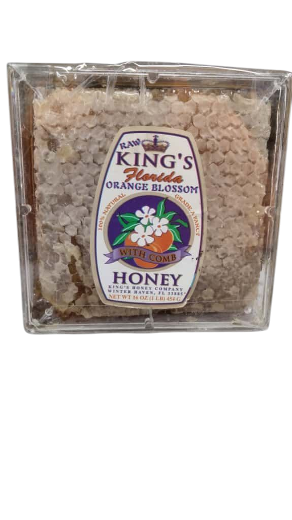 King Orange Blossom Honey Squared Container 1LB