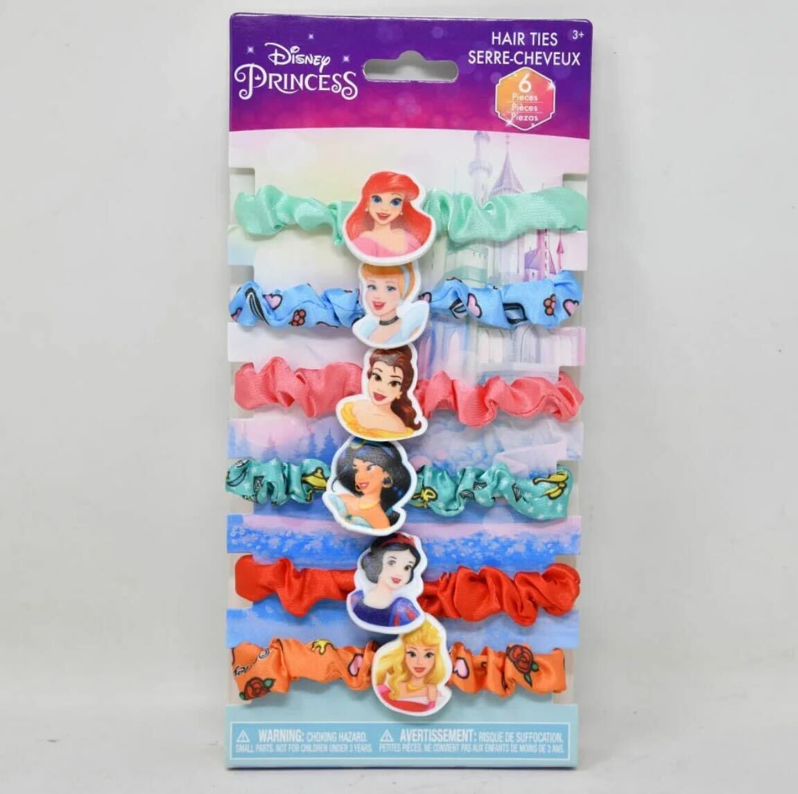 Disney Princess 6pk Scrunch Hair Elastics