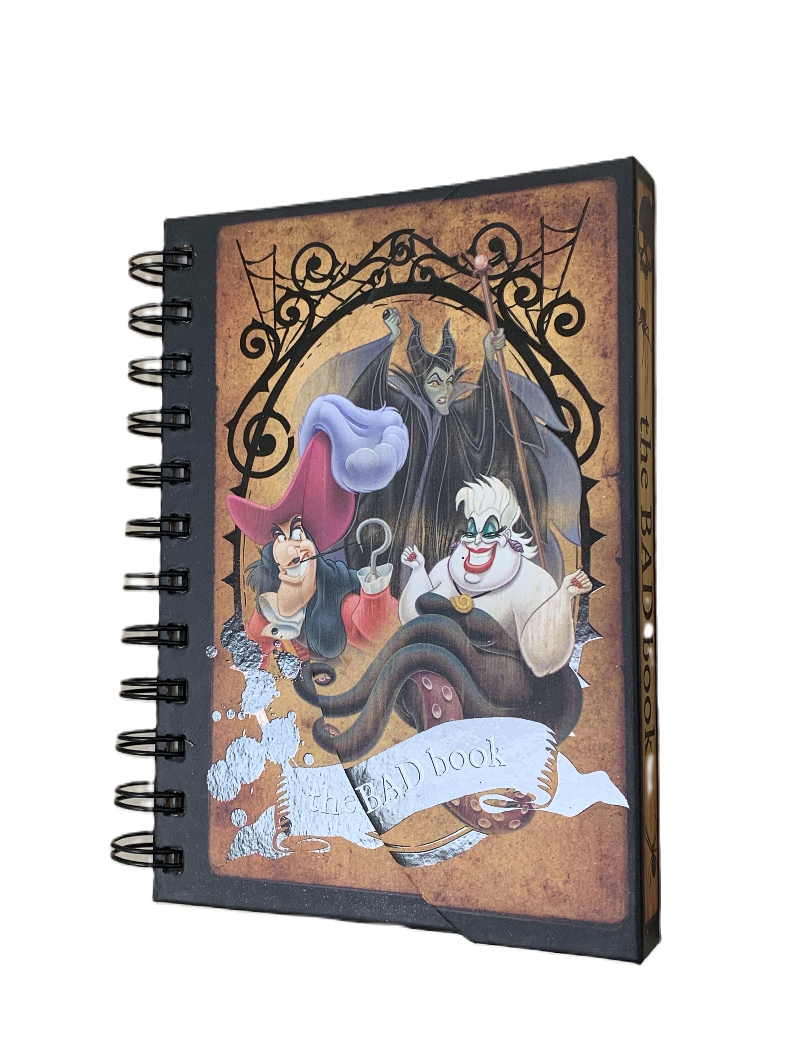 Books Notepad Spiral 4x6 The Bad Book Villians