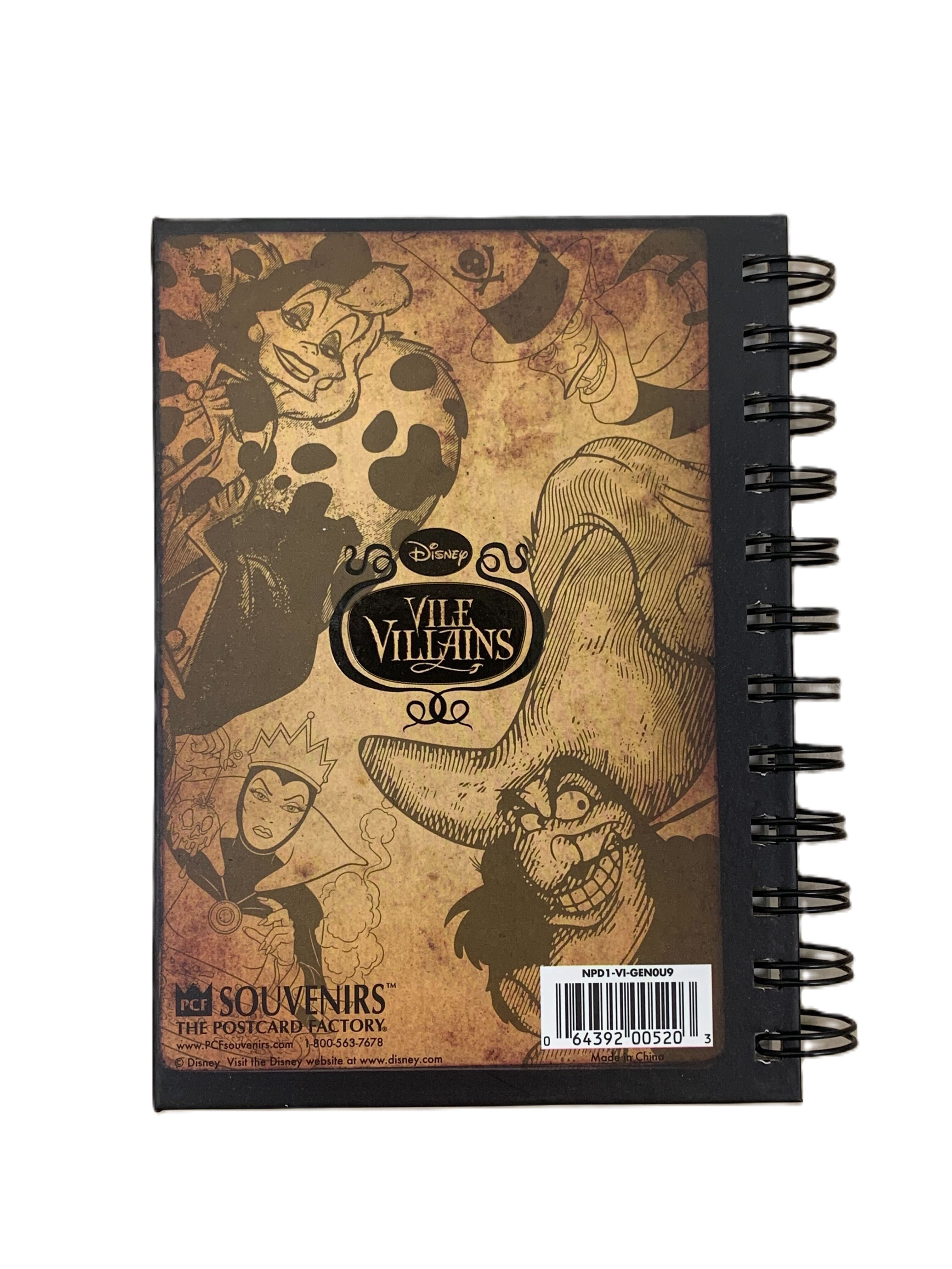 Books Notepad Spiral 4x6 The Bad Book Villians