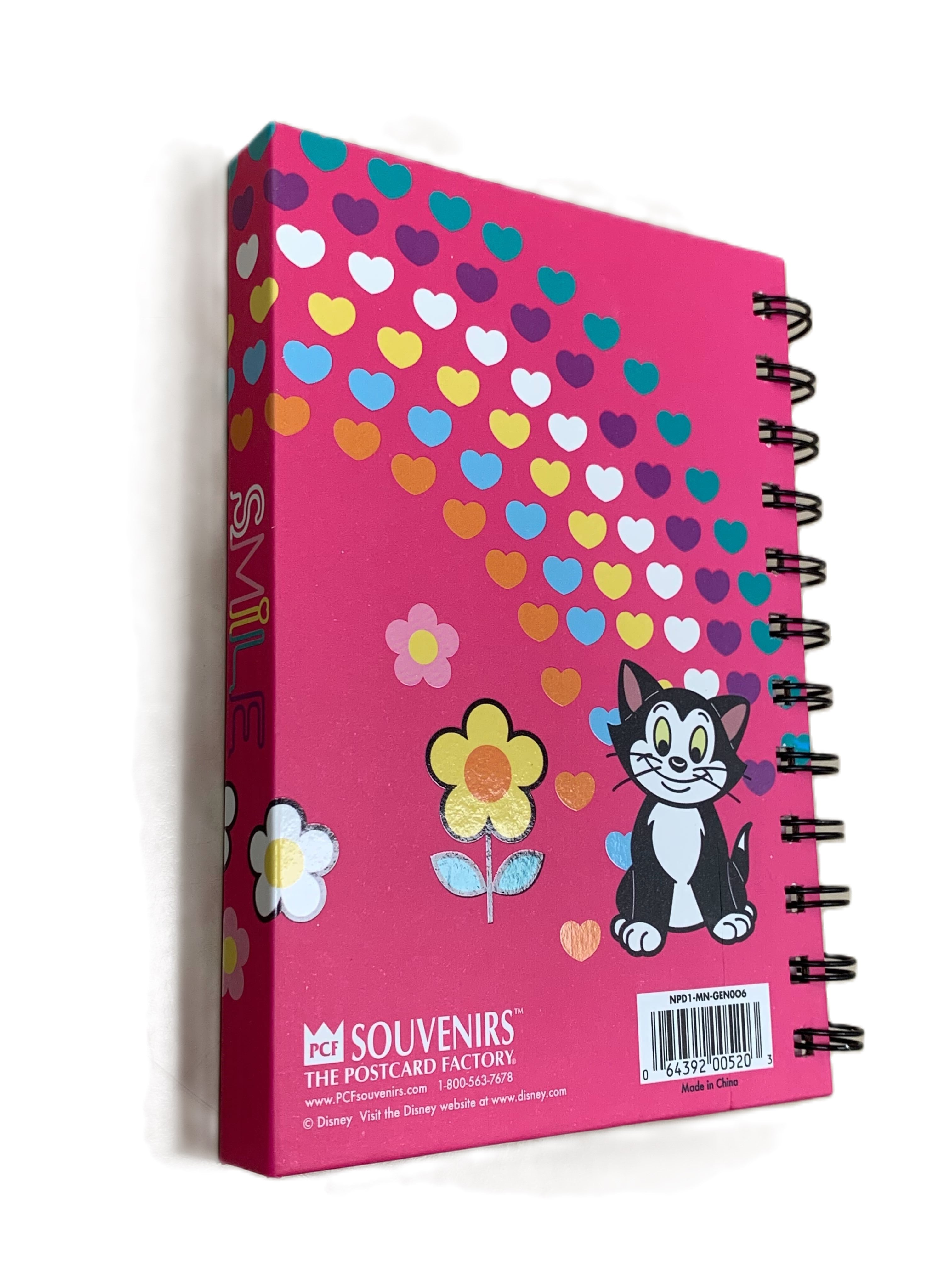 Books Notepad Spiral 4x6 Minnie Pink & Rainbow Hearts