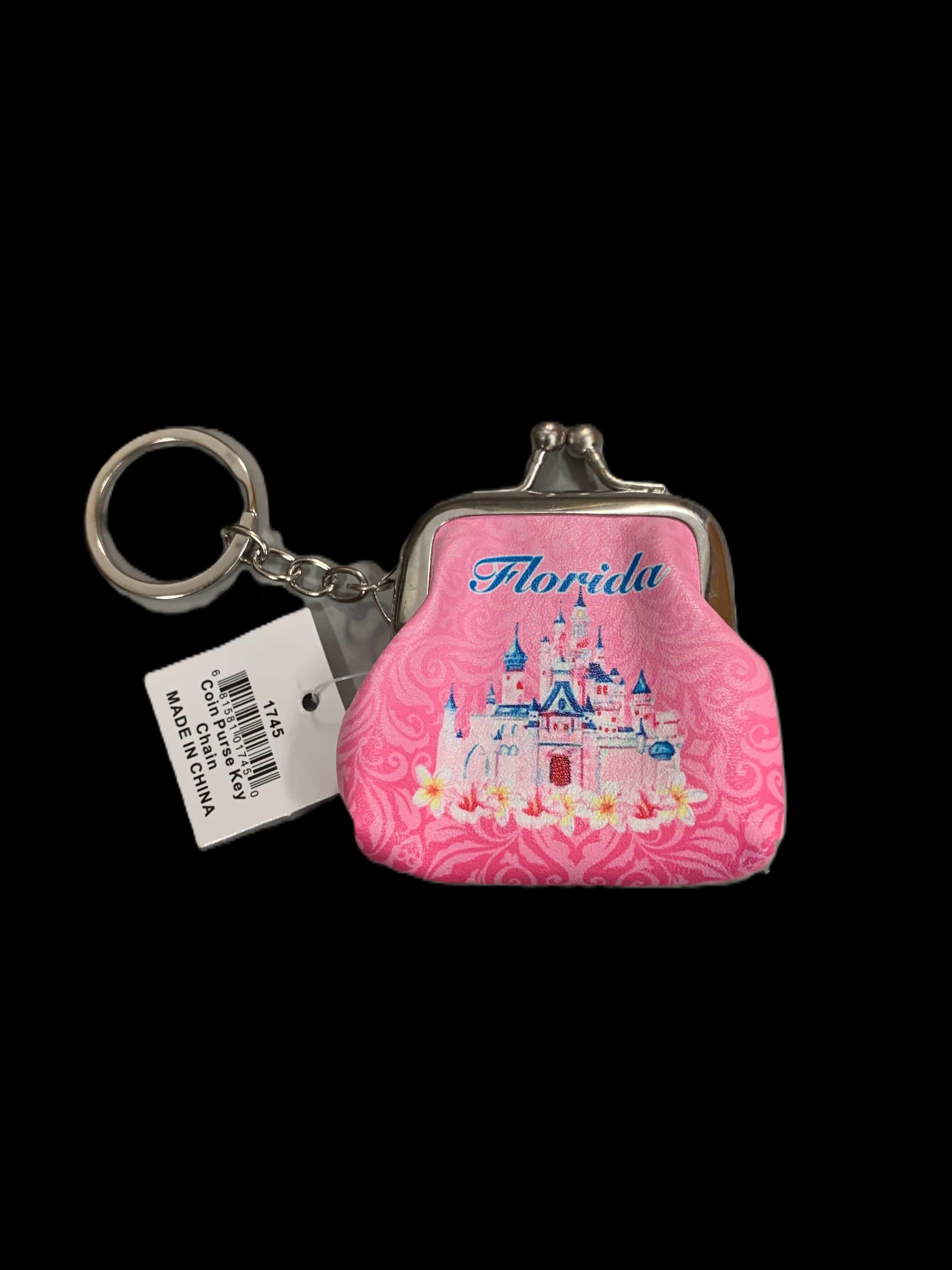 Coin Purse Keychain - Castle Design