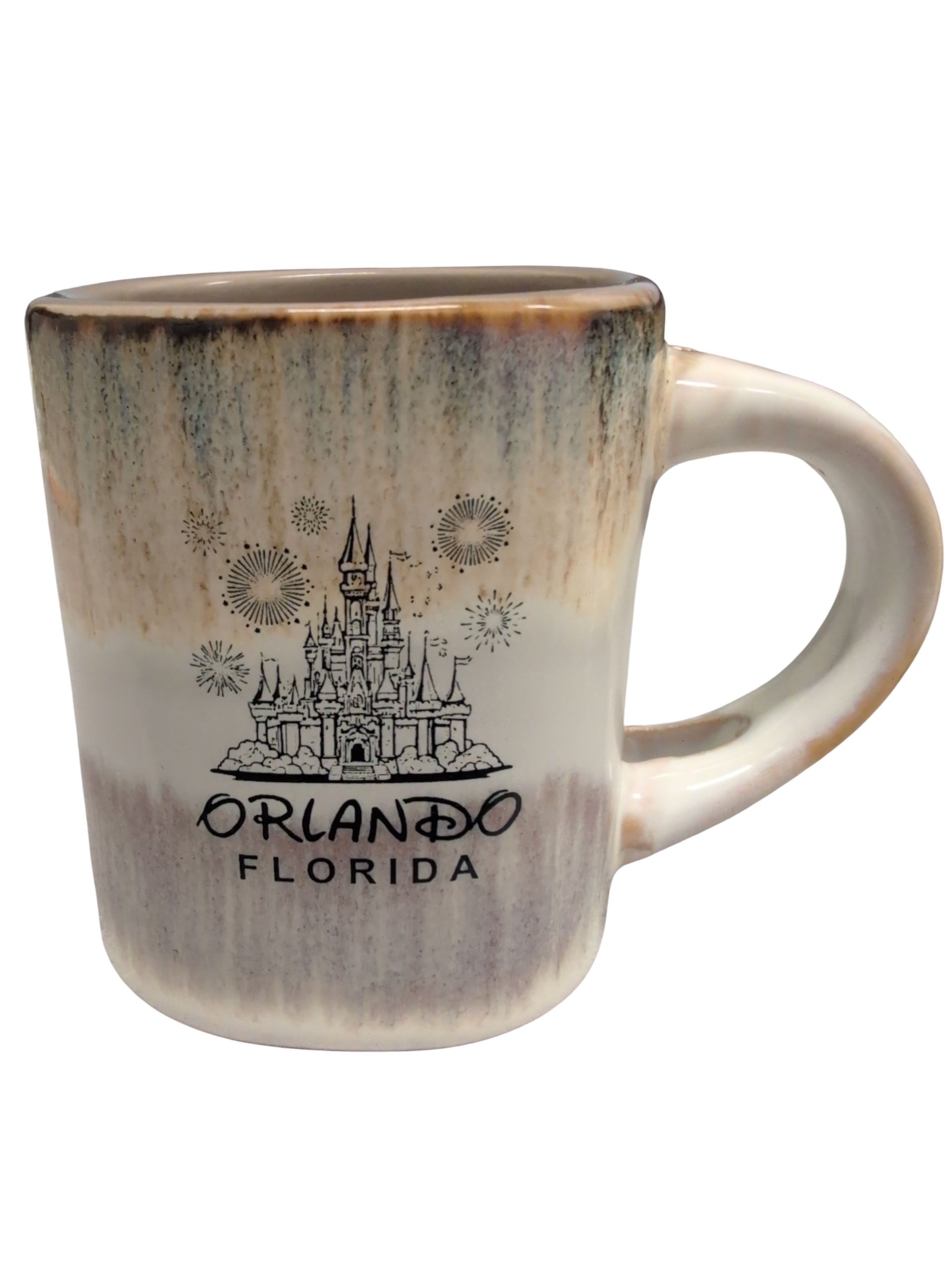 Orlando Florida  Castle 5oz Expresso Glazed Mug/Spoon