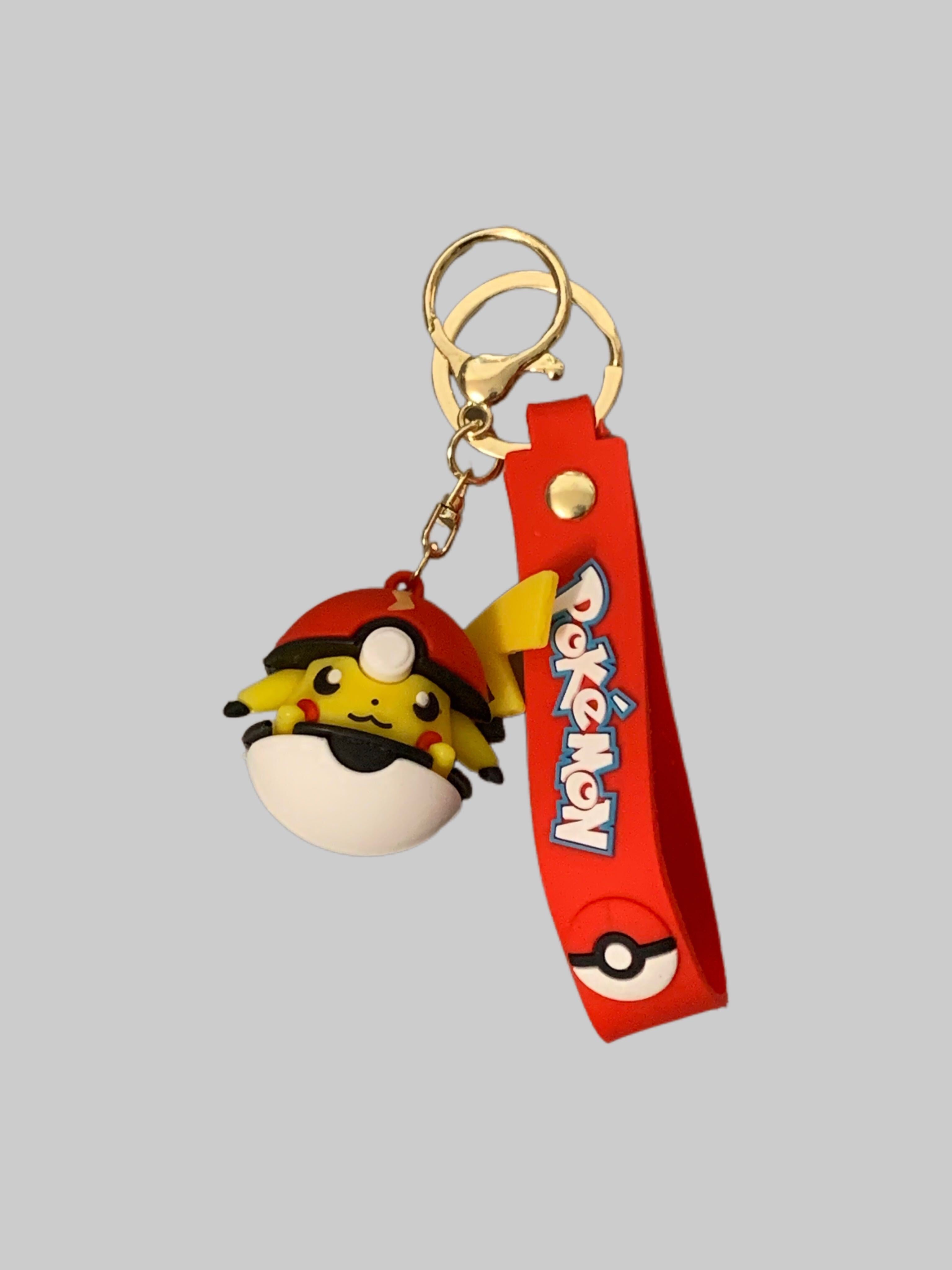 Pikachu In Pokeball PVC Keychain