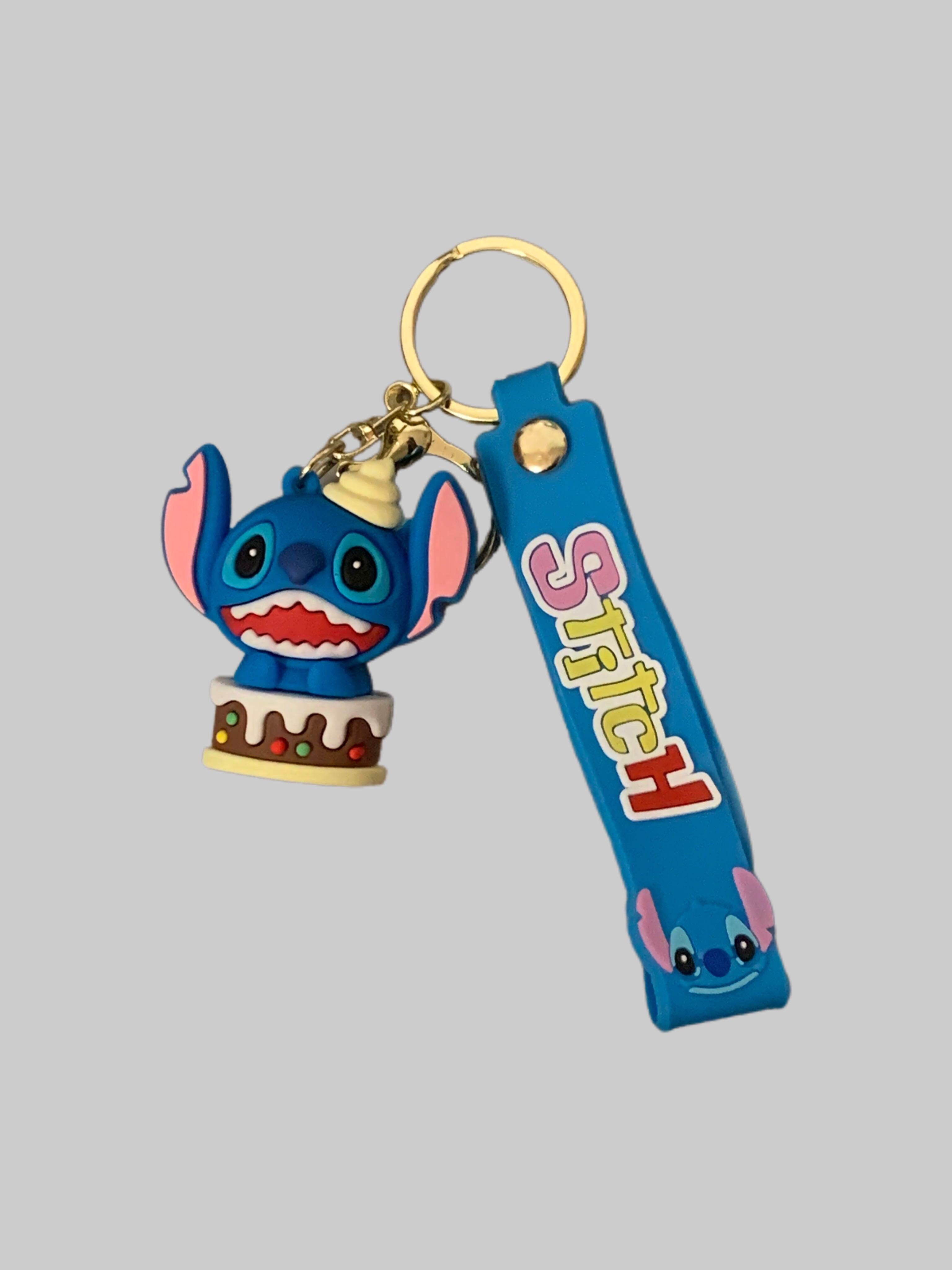 Stitch in Cake PVC Keychain