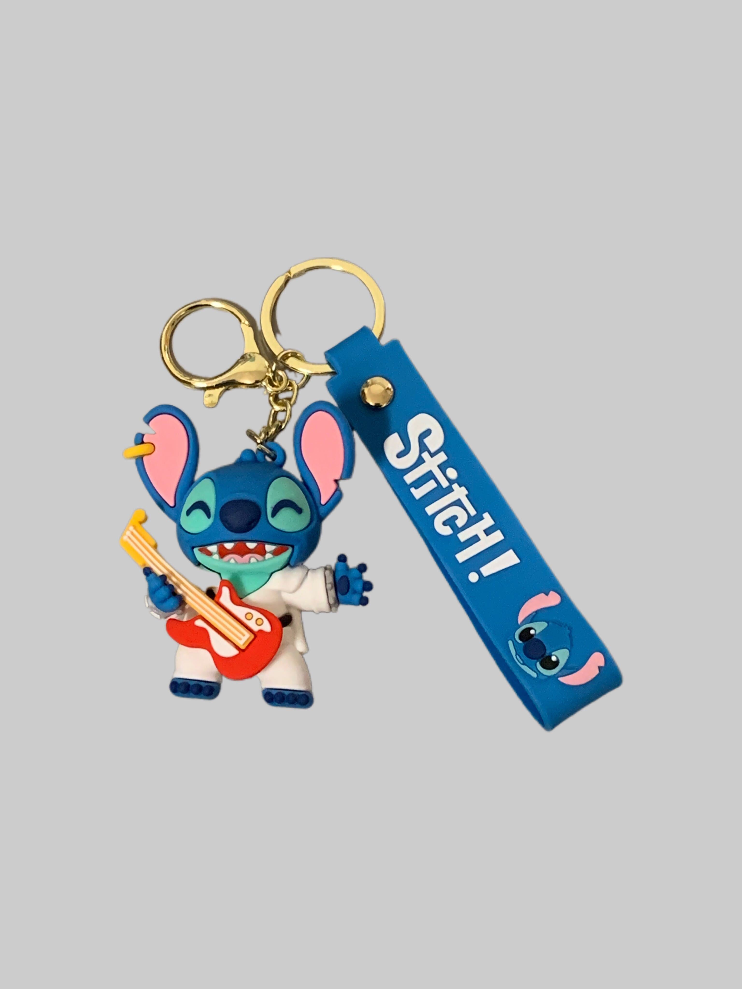 Stitch as Elvis Presley PVC Keychain