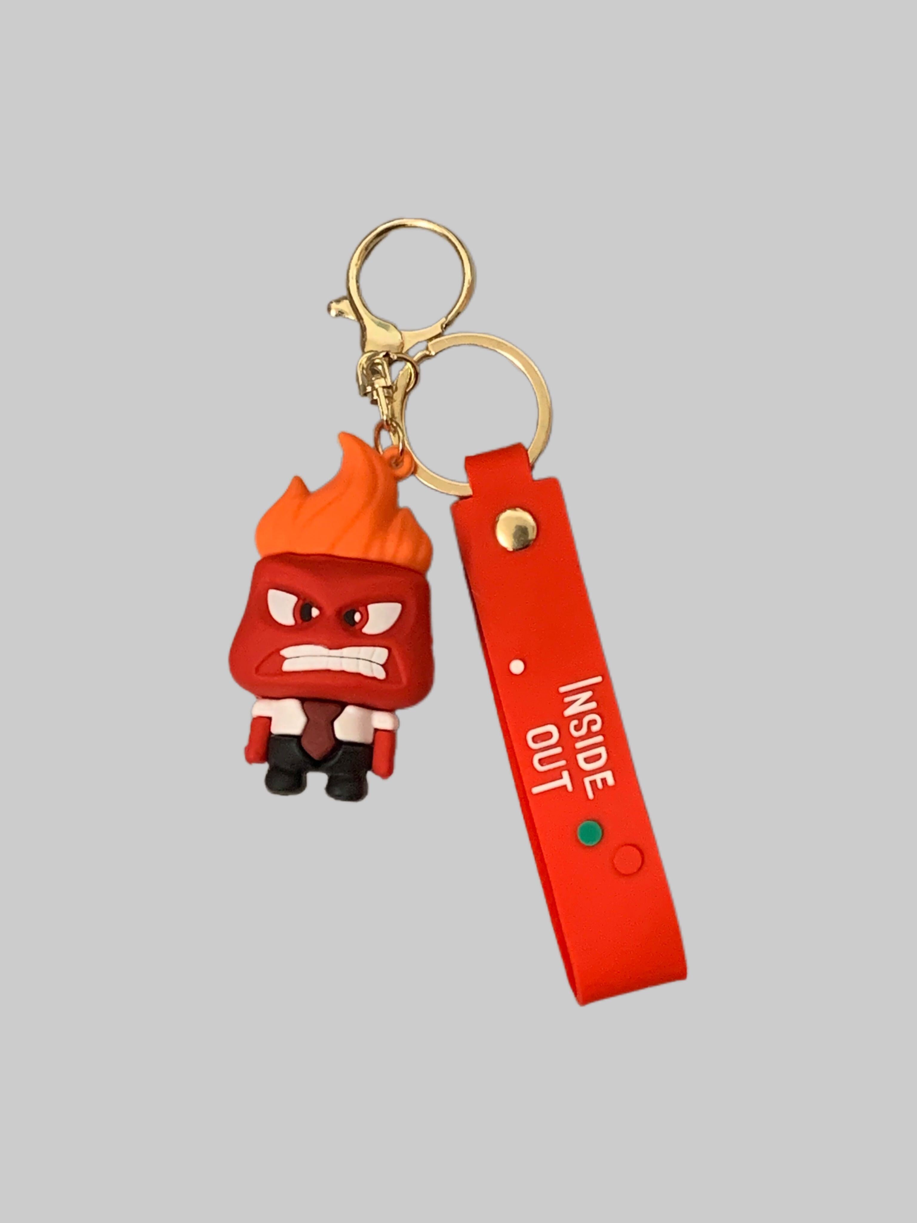 Inside Out Anger PVC Keychain