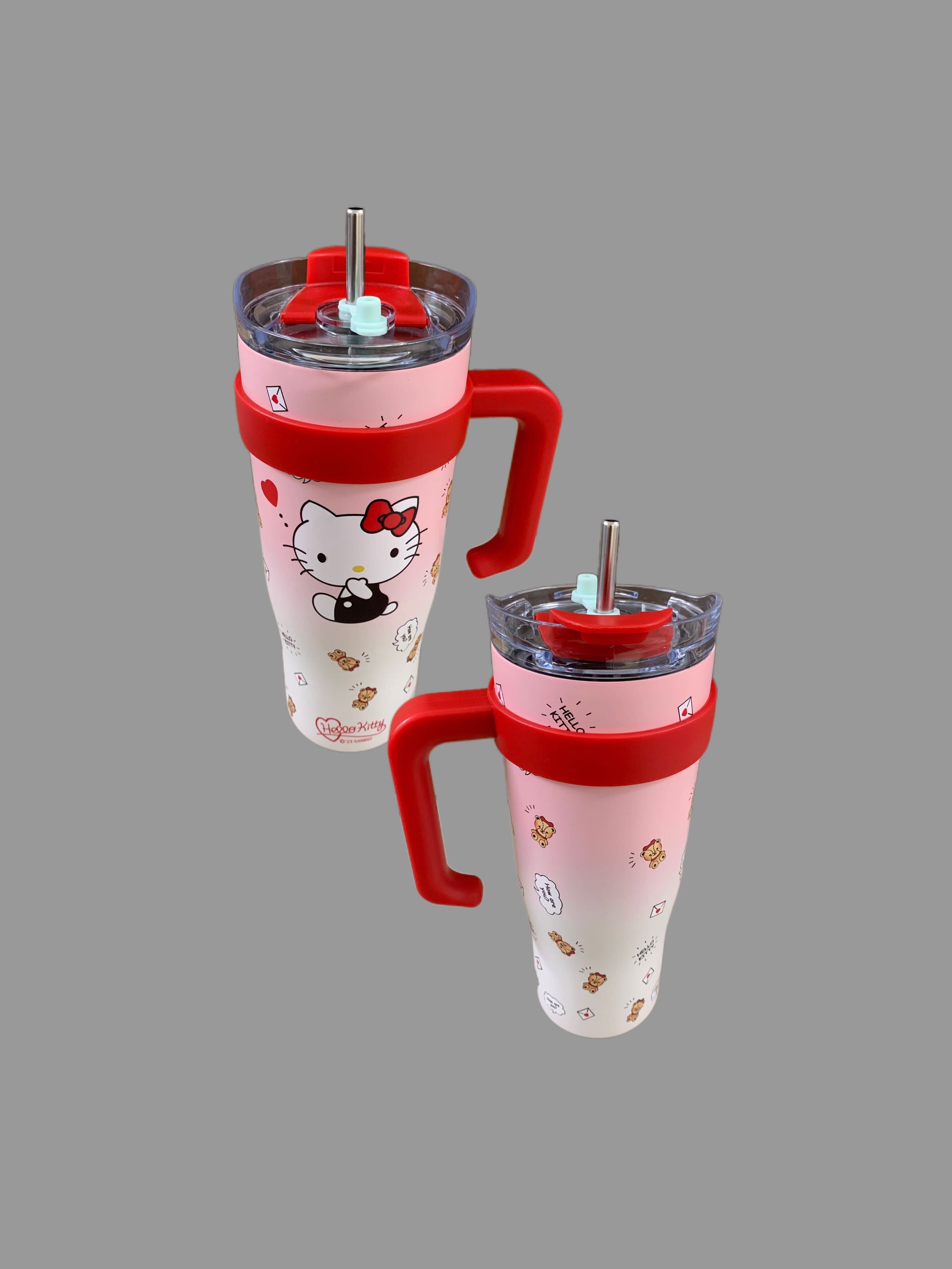 Hello Kitty Pink & Red Tumbler w/ Straw 40oz