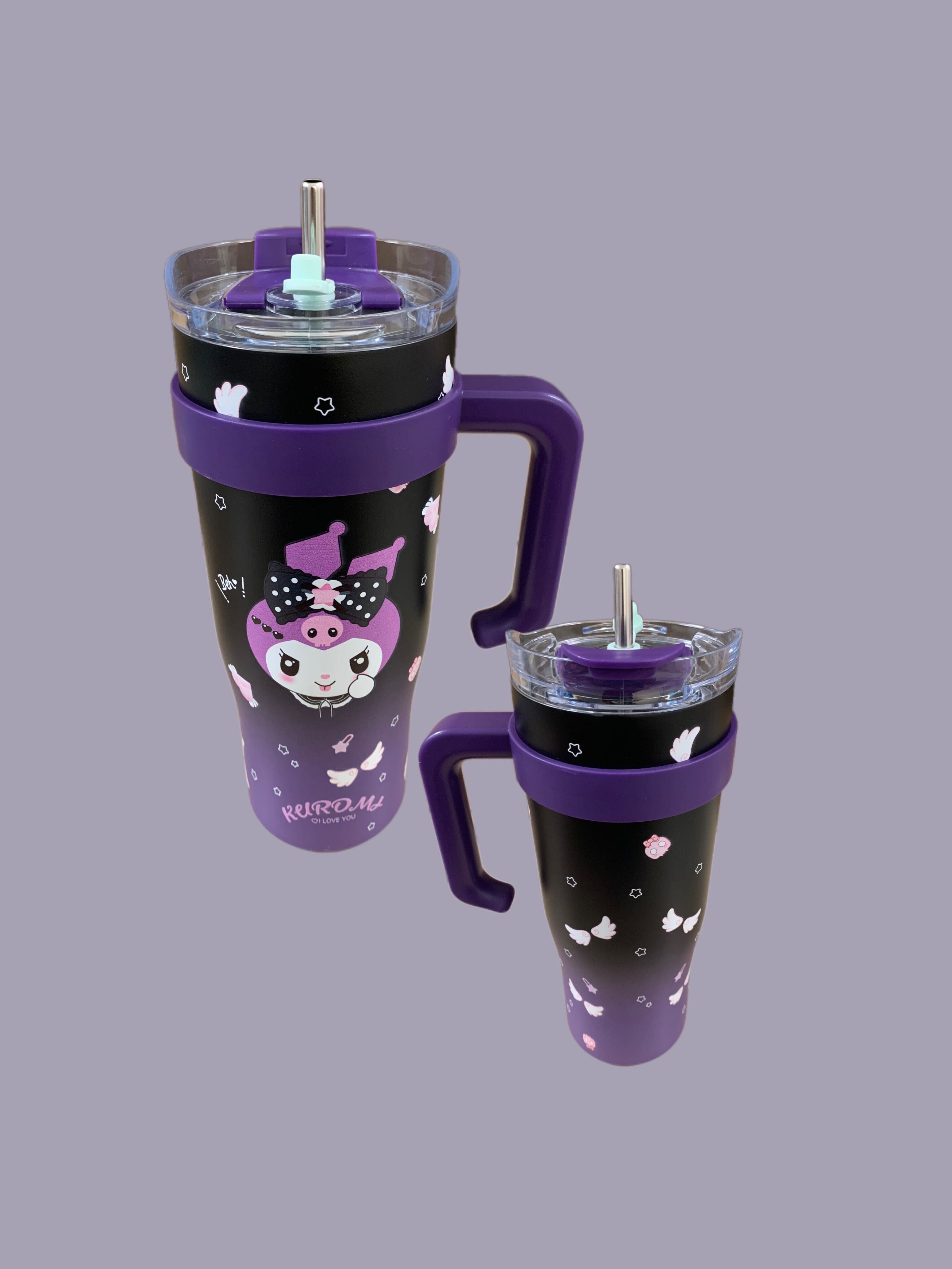 Kuromi Purple & Black Tumbler w/ Straw 40oz